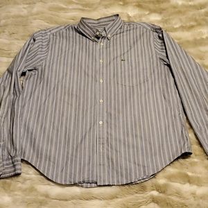 Mens Lacoste, cotton poplin long sleeve shirt
